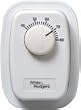 White Rodgers 1G65-641 Line Voltage Mechanical Bimetal, SPST, Open on Rise, 40 to 80, No Thermometer, Classic White Color, Wallplate Included.