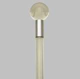 Lucite Ball Knob Cane