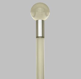 Lucite Ball Knob Cane