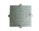 Passover Matsah Holder for Seder Night Etched Glass 11 X 11'