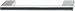 Hafele Modern Stainless Steel/Zinc Pull (115.70.002) 128mm, Zinc Nickel Matt/Stainless Matt