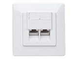 Intellinet Cat5e Unterputzdose (2-Port, FTP) wei&szlig;