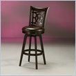 Pastel Furniture Royal Vista Espresso 30" Swivel Bar Stool in Stallion Brow ....