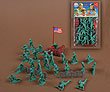 HINGFAT 40 piece Plastic Army Men American GI Soldier Figures Play Set 56mm