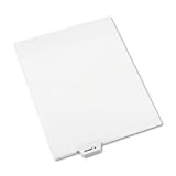 Avery Preprinted Lgl Bottom Tab Dividers, 1-Tb, Title Exhbt B, Letter, 25/Pk