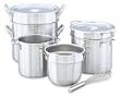 Vollrath 77130 - Double Boiler with 20 qt Inset & Flat Cover, Stainless Steel