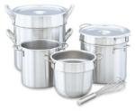Vollrath 77130 - Double Boiler with 20 qt Inset & Flat Cover, Stainless Steel