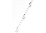 Search : Signature 10" Diamond Cut Bead Rollo Anklet STERLING SILVER