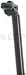 Kalloy 27.2x350mm Black seatpost