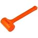 Neiko Tools USA 3 lb Dead Blow Hammer, Neon Orange