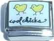 Clearly Charming Cool Chicks Animal Italian Charm Bracelet Link