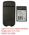 for Sprint HTC Hero Extended Battery + Battery Door