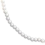 14k 5.5-6mm White Akoya SW Cultured Pearl Necklace - 24 Inch