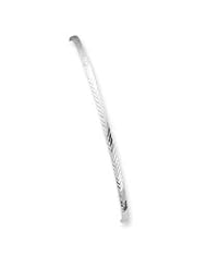 Sterling Silver 2.25mm Fancy Diamond-cut Slip-On Bangle Bracelet QB229"