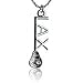 Silver LAX Necklace with Cubic Zirconium by First String Jewelry - Jewelry