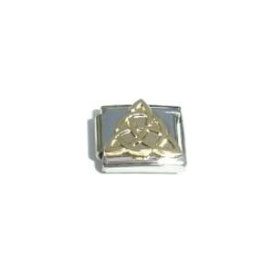 Buy Clearly Charming Gold Trinity Symbol Italian Charm Bracelet Link by Clearly Charming