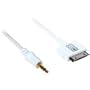 Cables To Go 35508 iPod-Compatible 3.5 mm to Dock Connector Audio Cable (4 Feet)
