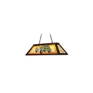 Tiffany Game Room-Lighting 4-Light Chandelier in Dark Mahogany Wood by Landmark