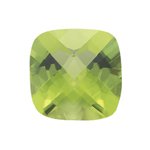 2.15 Cts AA Cushion Checker Board Loose Peridot Gemstone