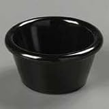 Melamine Ramekin Smooth Sided 4 oz. Black 4 Dozen per case, 48/CS