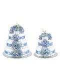 Blue Hydrangeas Diaper Cake - 2 Tier