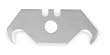 Westward 2ZRJ6 Utility Blade, Hook, 1 7/8 In, PK 100