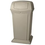 Rubbermaid 9175 65 Gallon Ranger Container, with 2 Doors - Beige