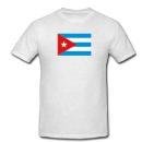 CUBAN FLAG - White T-shirt