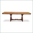 International Concepts Madison Park 82 Double Pedestal Table with 14 Extension in Cinnamon/Espresso Finish