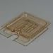 Carlisle 1051113 Amber TopNotch One-Sixth Size Handled Notched Lid (Case of 6)