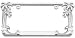 Palm Tree License Plate Frame by Crusier (Chrome Metal)