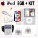 Apple 8 GB iPod nano AAC/MP3 Player - Silver (3rd Generation) + Accessory Kit