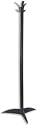 Acorn Alto Hat and Coat Stand Extruded Polymer with 3 Tough Hooks H1550mm Black Ref Alto Black