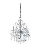 Kichler 1002CH Marcalina 4 Light Single Tier Chandelier in Chrome with Clear crystal