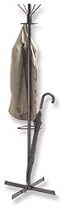 Hago Slimline Hat and Coat Stand Umbrella Ring Tubular Steel Epoxy Coating 1625mm Ref 472014