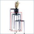 Adesso Reflections Medium Triangular Pedestal