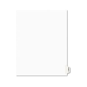 Preprinted Legal Side Tab Dividers, Exhibit T, Letter, White, 25/Pack