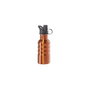 Oggi Orange Gold 17oz Stainless Steel Wide Mouth Reusable Bottle with Sports Cap