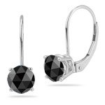 11UeokeGqtL 3.50 Cts Black Diamond Stud Earrings in Platinum