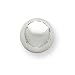 Jewelry : 14k White Gold 12mm Half Ball Post Earrings