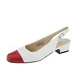 Trotters Dea | Ladies Shoes White Red by Trotters