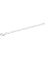 Sterling Silver 2.5 mm Figaro Chain by US Gems