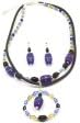 14 Inch Multiple Colored Glass and Acrylic Beaded Jewelry Set