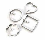 Paderno World Cuisine 4 Inch by 1/2 Inch set of Four Egg Rings