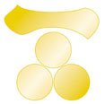 「毛利元就」家紋シール【一文字三つ星】の画像