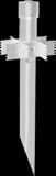 RAB Landscape Lighting MP25W 25 Maxi Mighty Post , White