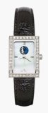 Dallas Mavericks Ladies Allure Black Leather Strap Watch