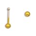 2mm Yellow Enamel Nose Stud. Nose Studs are sold in pairs.
