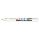 Brand New. uni Paint Marker Bullet Tip Fine Point Px21 Line Width 0.8-1.2mm White Ref 9001957 [Pack 12]