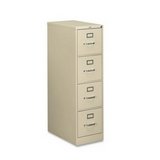 510 Series 25 Deep Full Suspension File, Four Drawer, Letter, Putty (HON514PL) Category: Vertical File Cabinets